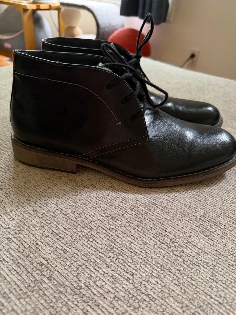 Sonoma Men's Black Leather Chukka Boots